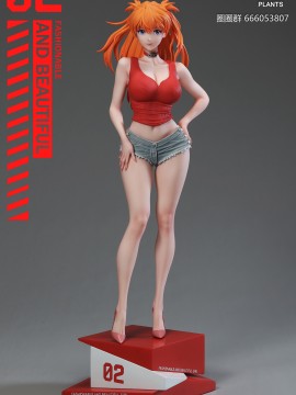 The Summer Plants Studio EVA School Beauty Asuka Hot Sexy 1/6 Statue